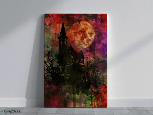 Vintage Halloween Junk Journal Canvas Wall Art HLW163VT