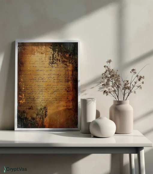 Old Handwriting Canvas Wall Art ODHW018VT