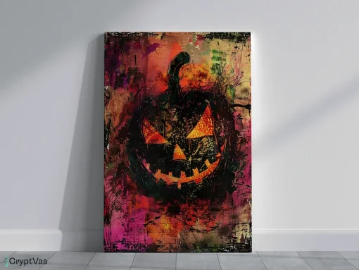 Vintage Halloween Junk Journal Canvas Wall Art HLW192VT