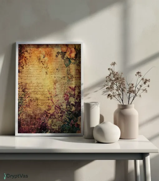 Old Handwriting Canvas Wall Art ODHW050VT