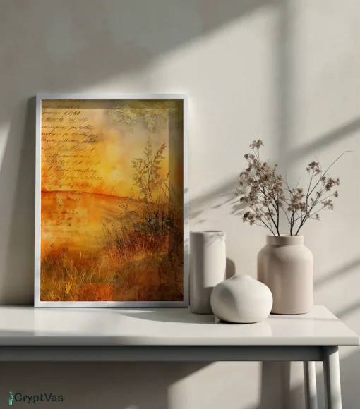 Cozy Autumn Thanksgiving Junk Journal Canvas Wall Art JKJN093VT